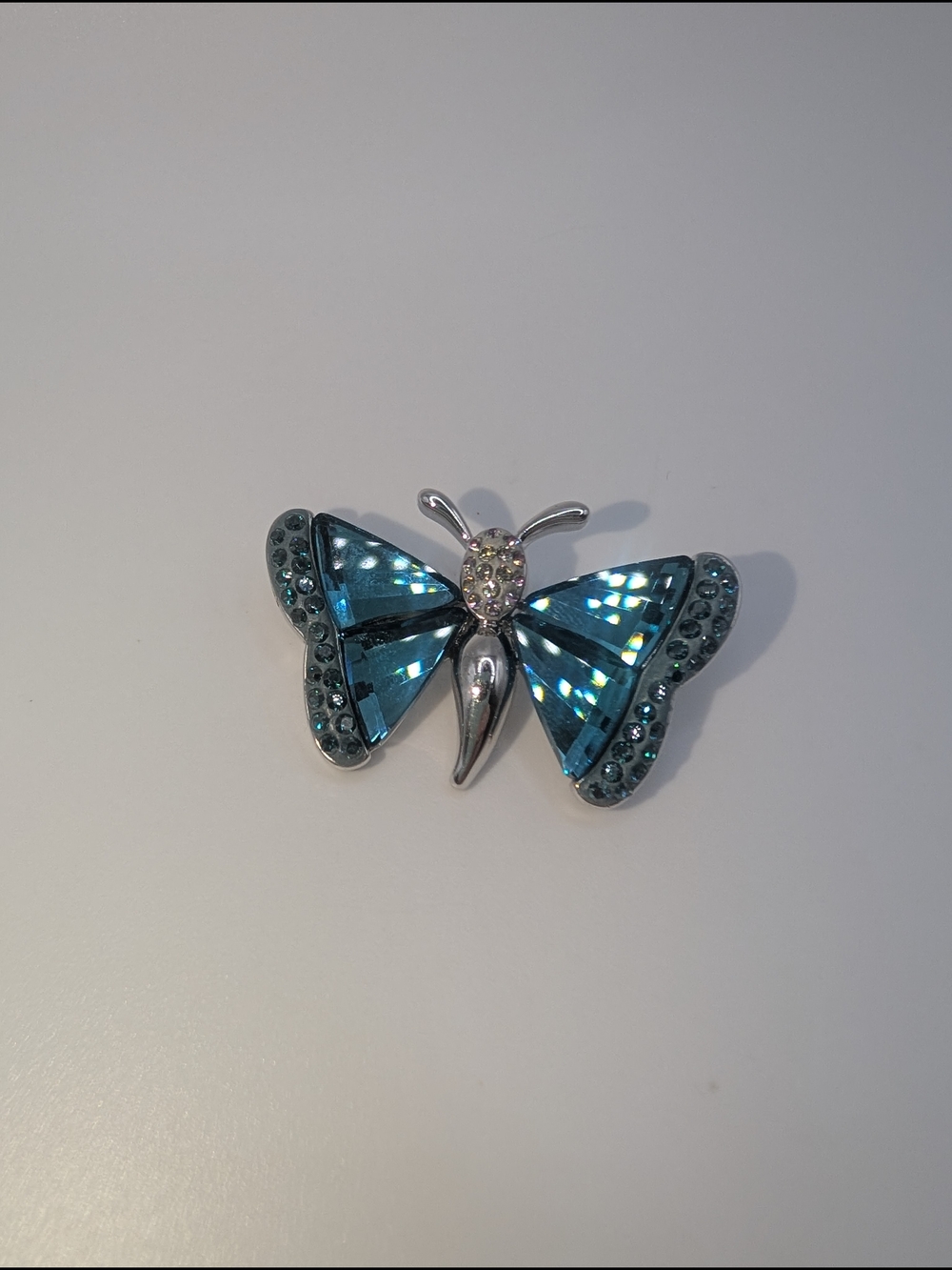 Swarovski Alua Indicolite Butterfly Brooch